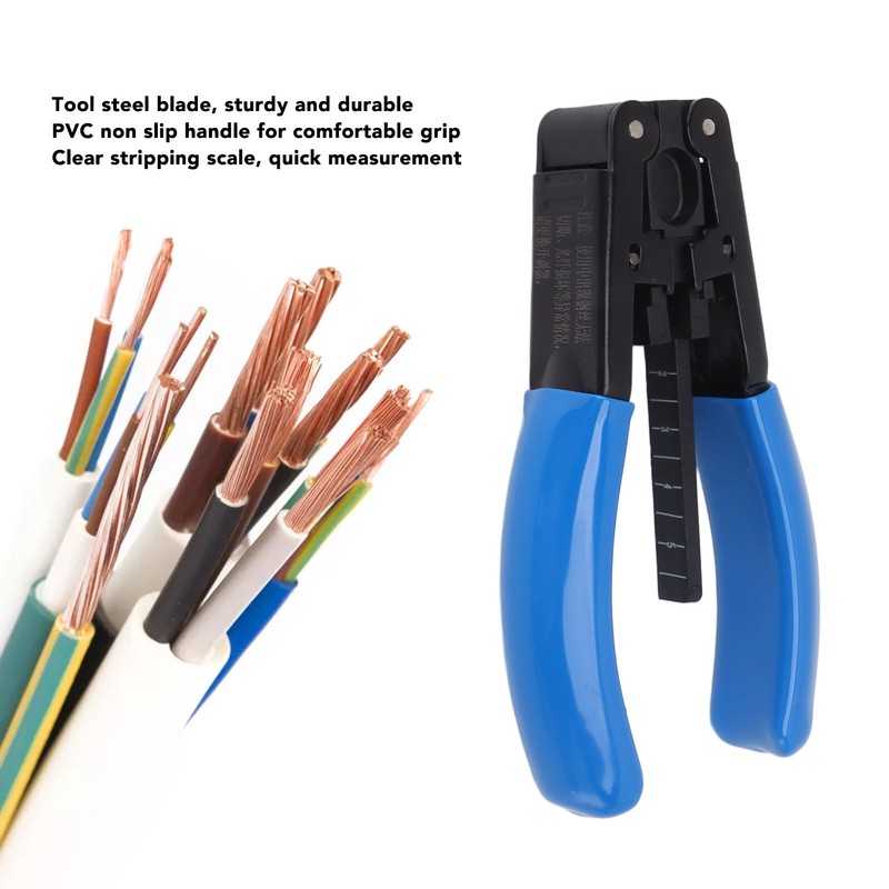 2.1x1.6mm Fiber Optic Stripper Optical Cable Stripper Pliers Portable Wire