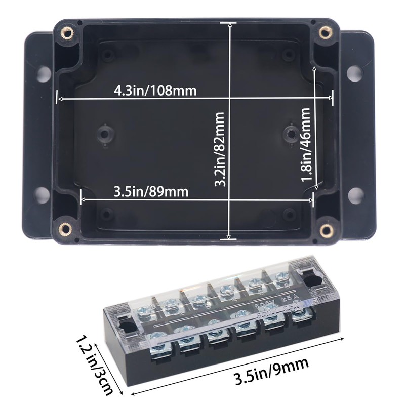 YETLEBOX Watertight Junction Box, IP67 Waterproof Electrical Project Box with