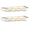 FOMANSH Wine Glass Rack - Under Cabinet Stemware Wine Glass
