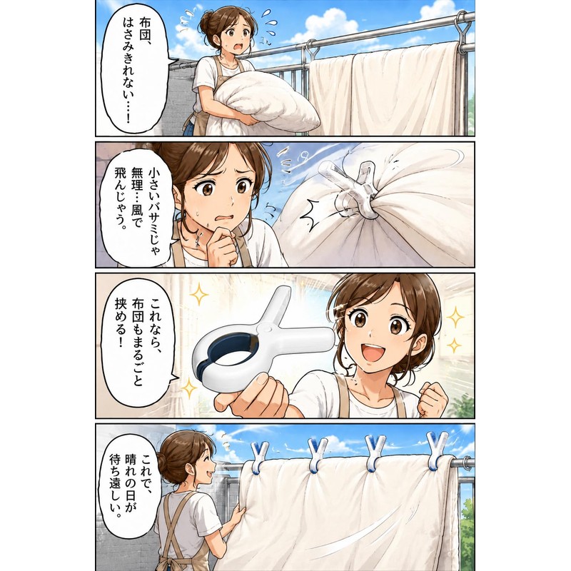 Fogman Large Strong Extra Large Laundry Clamp for Bedding Anti-Slip