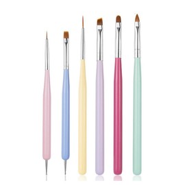 Nail Art Sculpture Pen: Silicone Nail Art Brushes for Gel, Acrylic Nails, Foil Carving, Drawing & Shaping – Ideal Nail Art Tools for Home and Salon Use
