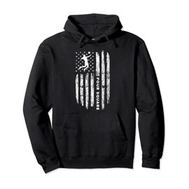 American Flag Four Square Clothing - Vintage Four Square Pullover Hoodie
