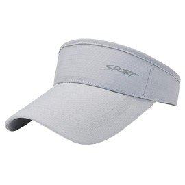 White Fang CA520 Visor, Sun Visor, English, Logo, Hat, Lightweight, Running Cap, Men's, Women's, light canvas