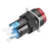 Heschen 16 mm Round Push Button Momentary Type, 1NO 1NC,
