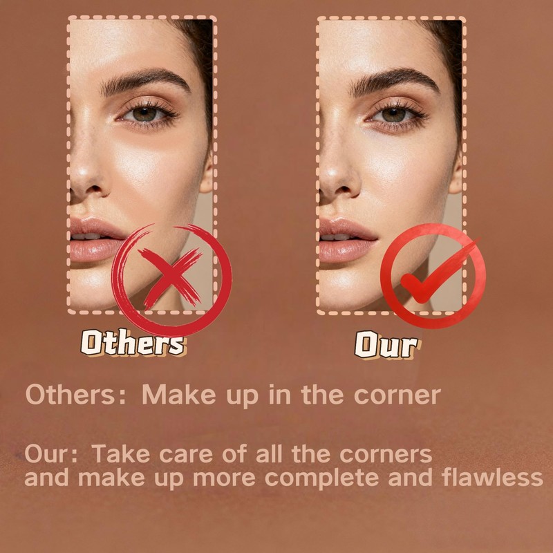 Dual-Use Powder Puff, Mini Cushion Makeup Sponge for Loose Powder,