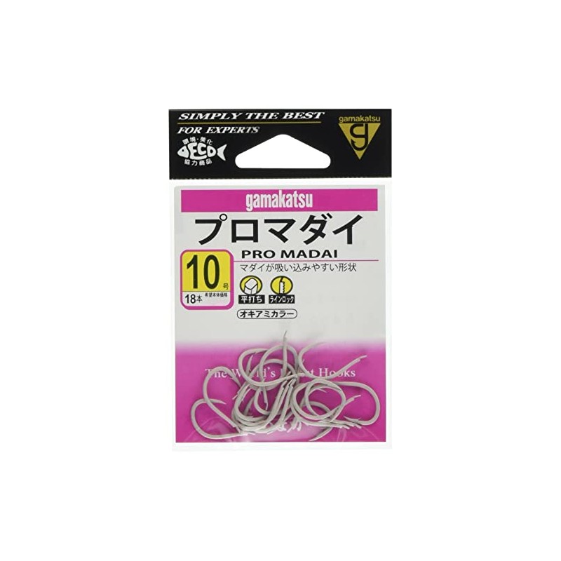 Gamakatsu single hook Pro Madai No. 12 16 pieces krill