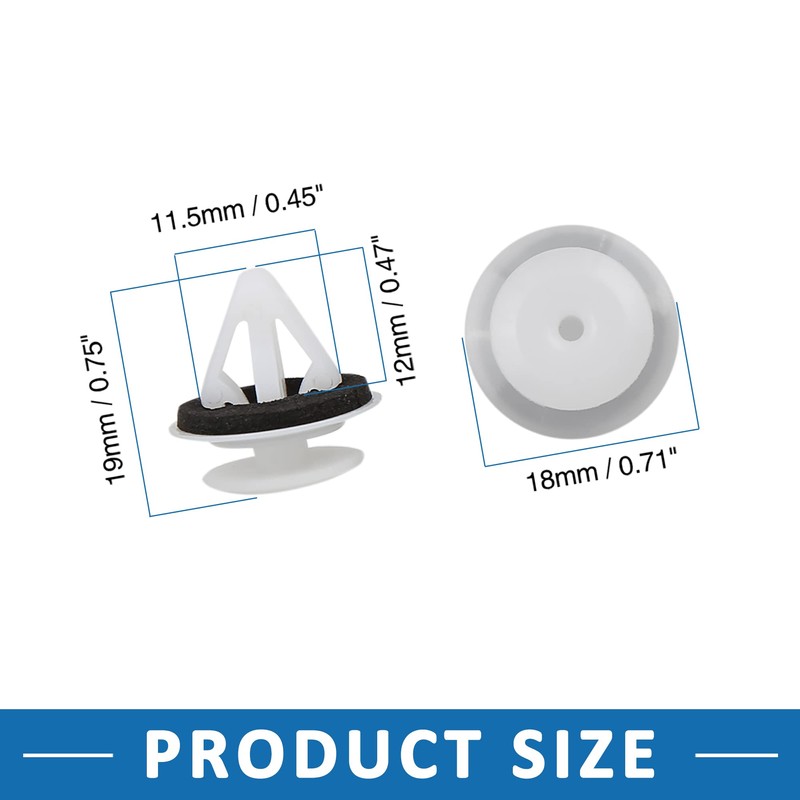A ABSOPRO Plastic Trim Clip Fender Fastener Rivet Retainer Door