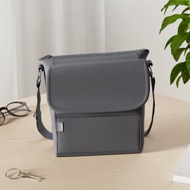 Peak Gear Peak Gear Crossbody Travel Purse with RFID Blocking Pocket and Lifetime Recovery Service. Versatile and Stylish Nylon Shoulder Bag | Black