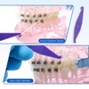 JMU 20Pcs Braces Rubber Band Tool, Dental Elastic Rubber Bands