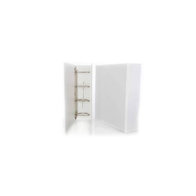 DIN A5 Folder 4 Mechanism PVC White 80 mm Spine