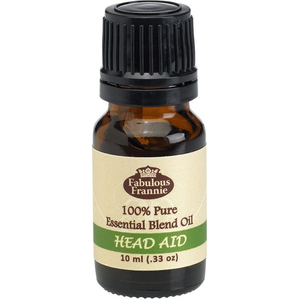 Head Aid Pure Essential Oil Blend 10mL Made with Lavender, Peppermint and Frankincense by Fabulous Frannie