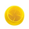 JCBIZ 12pcs Plastic Reinforced Protective Cap Yellow Safety Mushroom Survey