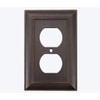 Allen + Roth Single Duplex Wall Plate #0141500 Oil-Rubbed Bronze Finish