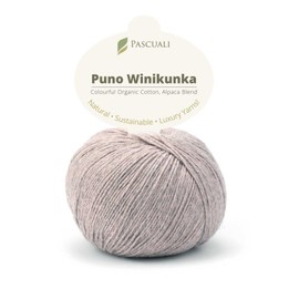 50 g Pascuali Puno, 70% Cotton (Organic), 30% Alpaca Wool, Colour: Rose Quartz 52