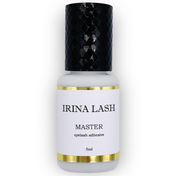 Hair to Hair Eyelash Glue Volume Master, Healthcare Approval, Quick Drying in 1 Sec, Lasts 7 Weeks, 5 ml Black for Extensions - Irina Lash