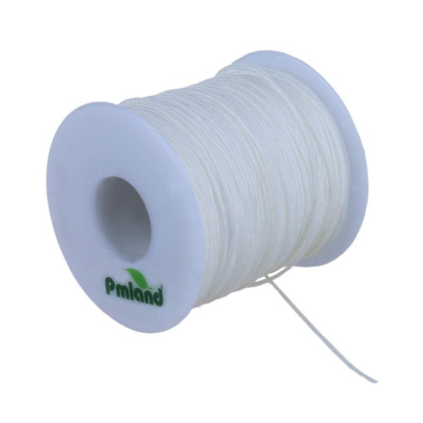 PMLAND 1 X Roll of 100 Yards Lift Shade Cord 0.9 mm - White