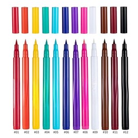 Liquid Vegan Eyeliner, Colorful Neon Eyeliner Pencil, long-lasting, waterproof, smudge proof, sharp tip, quick dry, easy cleansing Makeup Gift for Women (pink#8)