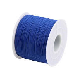 Paybous - Cordón de nailon de 0,5 mm, hilo recortado para anudar chino, collares, joyería, macramé, abalorios, pulseras de 150 yardas (azul)