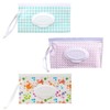 SGERUFZ 3 Wet Wipes Box Reusable Portable Wet Wipes Bag