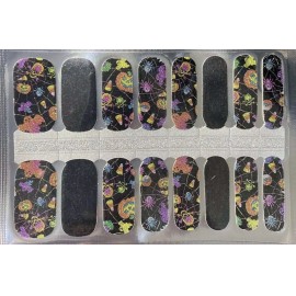 Unbranded Color Nail Polish Strips, 16ct. GLITTER  Trick  Or Treat SEE DESCRIPTION BELOW