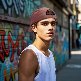 Clakllie Quick Dry Trucker Hat for Men Flat Bill Snapback 5 Panel Hats Moisture Wicking Short Brim Hat Baseball Dad Hats,Pink