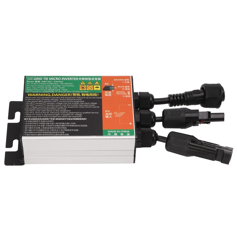 Solar Micro Inverter 120W MPPT Grid Connected Aluminum Alloy IP55