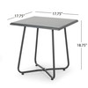 Christopher Knight Home Doris Outdoor Modern 18" Side Table with