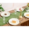 Letjolt Burlap Table Runner 72 Inches Olive Green Jute Table