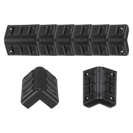 sourcing map 8 Pcs Speaker Cabinet Corners Protector 45x45x70mm Plastic Stackable Guard Wrap Angle Case Edge Box Protection for Stage DJ Audio Sound Case