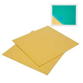 2 pieces brass sheet 1 mm, brass plates, brass, brass plates, brass sheet 18 cm x 18 cm x 1.0 mm (2 pieces)