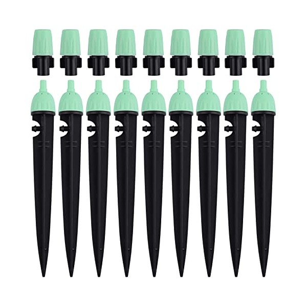 Kalolary Micro Spray Irrigation Drippers, 20PCS Adjustable 360 Degree Water