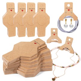 Femtindo - 200 tarjetas de arete con agujeros para vender, embalaje de joyas autoadhesivas para pequeñas empresas, embalaje de collar, Empaques para Joyeria, banda para el cabello, Scruchies 2024