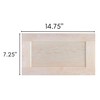 ONESTOCK Unfinished Maple Shaker Cabinet Drawer Front Replacement - 14.75W