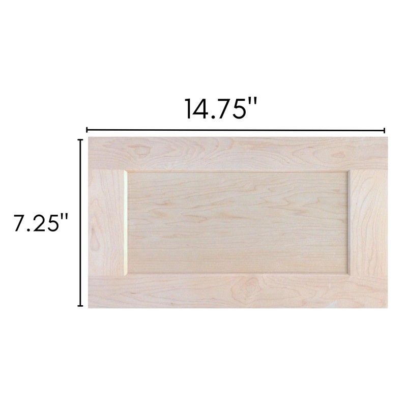 ONESTOCK Unfinished Maple Shaker Cabinet Drawer Front Replacement - 14.75W