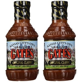 Gates Original Classic Bar-B-Q Sauce, 18 Ounce Bottle (Pack of 2), Kansas City Style Barbecue Sauce