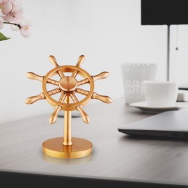 XQIGI Spinner Brass Boat Helmsman Puts, Creative Metal Fidget Spinner Crafts, Copper Extractor Artifact Detachable Gift for Adult Kids