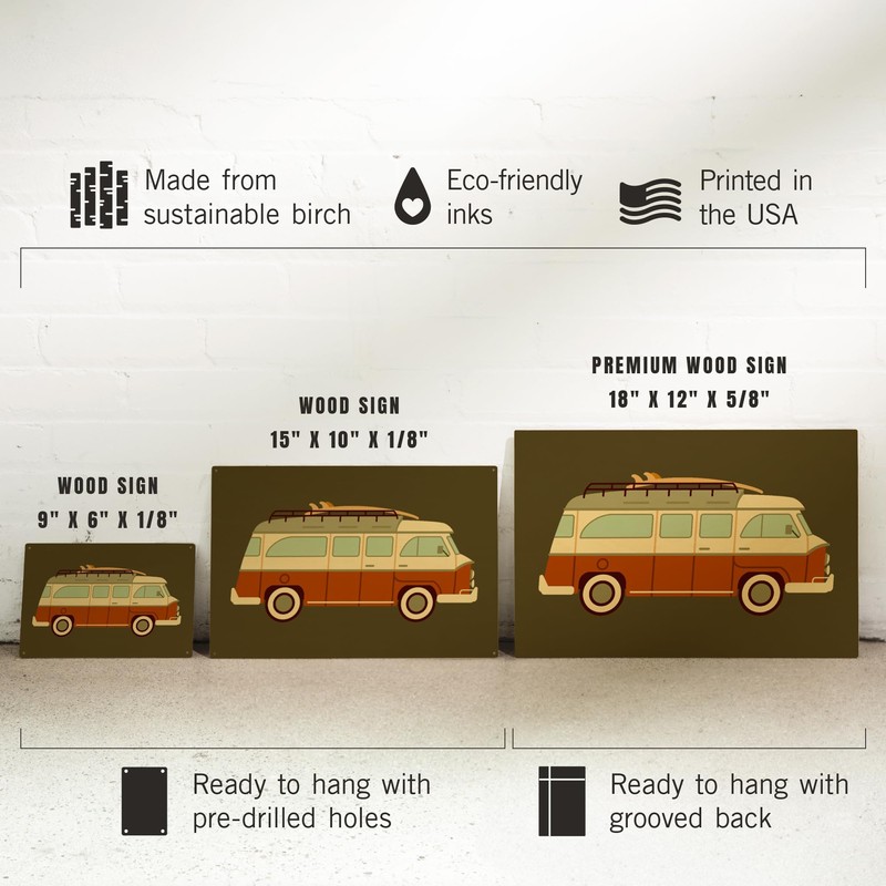 Lantern Press 10x15 Inch Wood Sign, Ready to Hang Wall