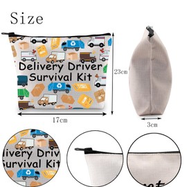 POFULL Delivery Driver Cosmetic Bag Delivery Driver Appreciation Gift Delivery Driver Survival Kit (Delivery Driver)