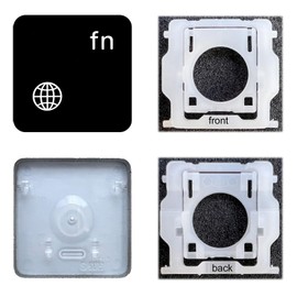 Dolphin.dyl Replacement Individual Key Cap with Hinge for (M1 M2) MacBook Pro A2442 A2485 MacBook Air A2681 (fn)