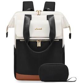 LOVEVOOK 18 Inch Laptop Backpack for Women, Large Capacity Travel Backpack with Organizer Bag, Waterproof Carry on Backpack Purse Work Bag with USB Port for College Teacher Nurse, 2PCS