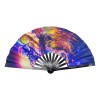 Generic W Abanico De Mano Plegable Rave Grande Con Efectos
