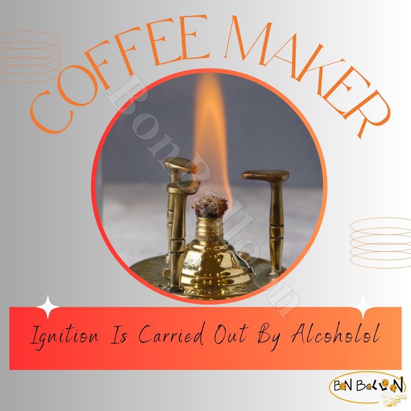 ELBramony Al Bramony Brass Copper Turkish Greek Coffee Alcohol Burner