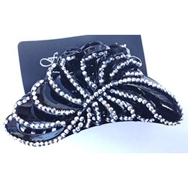 Wedding Hair Grips hair accessories Black Diamante Hair Clip Claw