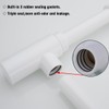 RANDOM Round Bottle P Trap Bathroom Sink 1-1/4,White ABS Plastic