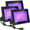 3 Pack 200W LED Black Lights, Blacklight Flood Light with