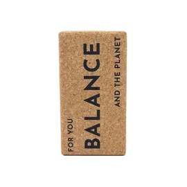 LIGA Organic Cork Yoga Block, Non-Slip Yoga Brick for Balance, Sustainable and Eco-Friendly, 1 Block