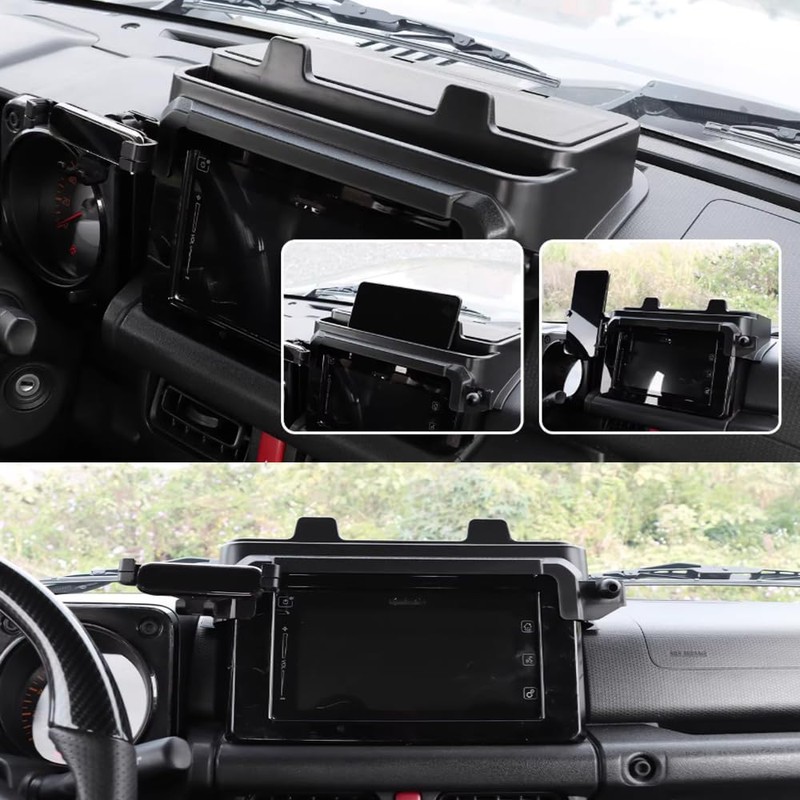 HAGEZA 7 Inch Navigation Screen Storage Box for Suzuki Jimny