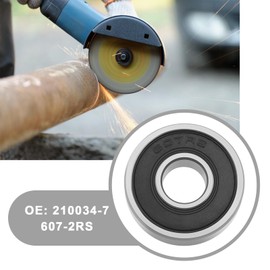 YINETTECH 2Pcs Ball Bearing Replacement 210034-7 607-2RS Compatible with Makita 9557NBR 9558NBR GA4034 GA4534 GA5034 Deep Groove Bearings