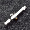 Asienice Funny Tie Pin Bee Slim Tie Clip Silver Stainless