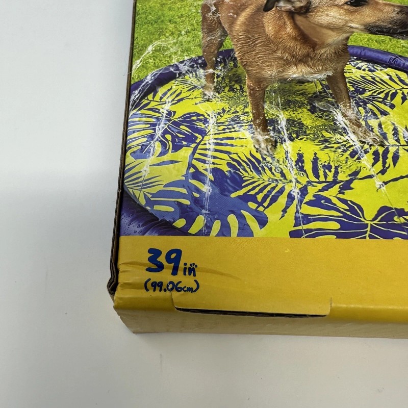 Banana Boat Sprinkler Splash Mat For Dogs Quick Set-Up S/M